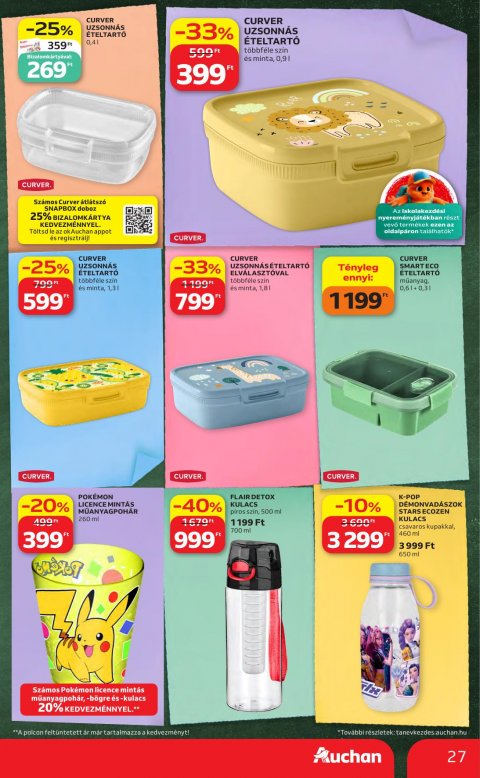AUCHAN Hipermarket Iskolakezdés akciós