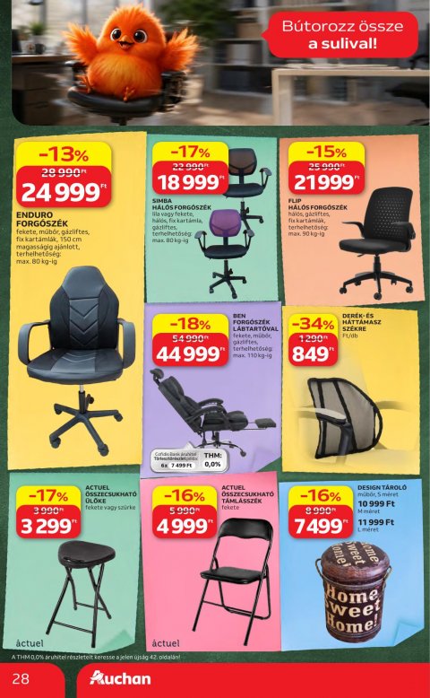 AUCHAN Hipermarket Iskolakezdés akciós