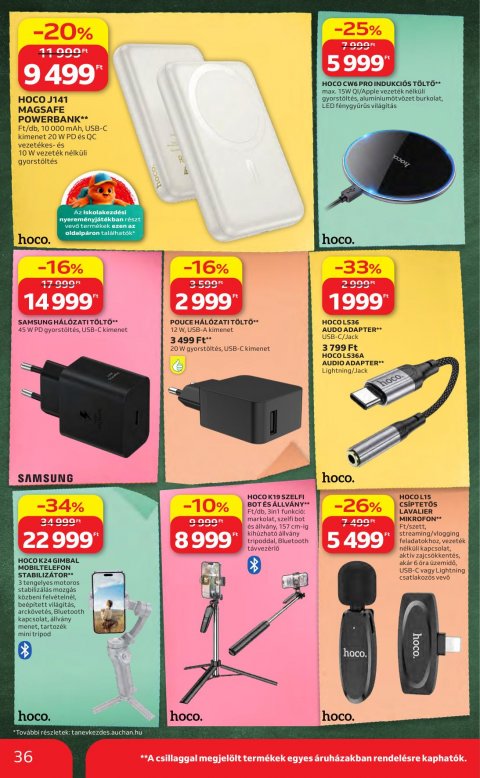 AUCHAN Hipermarket Iskolakezdés akciós