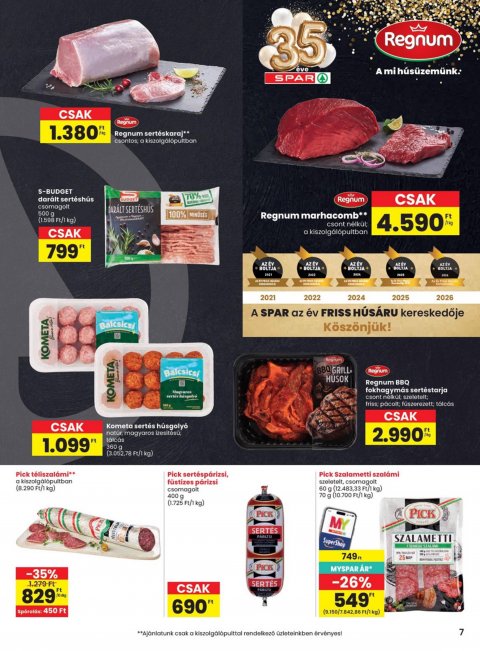SPAR akciós újság