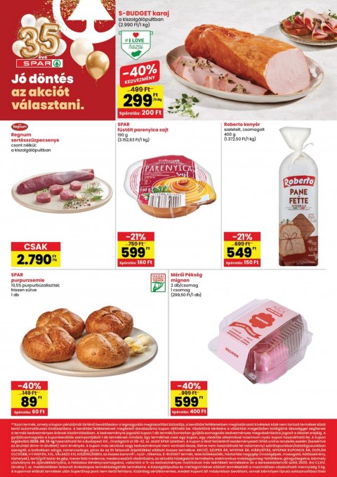 SPAR Bp. XIII. Országbíró út újranyitás akciós újság