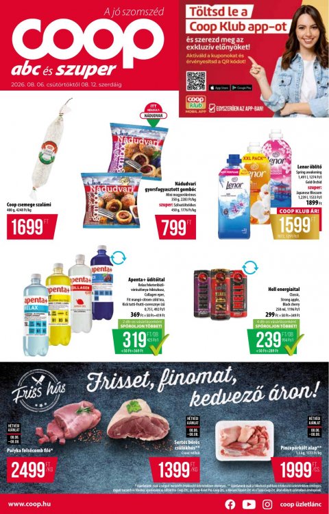 COOP országos akciós újság od 6. 8. 2026 do 12. 8. 2026