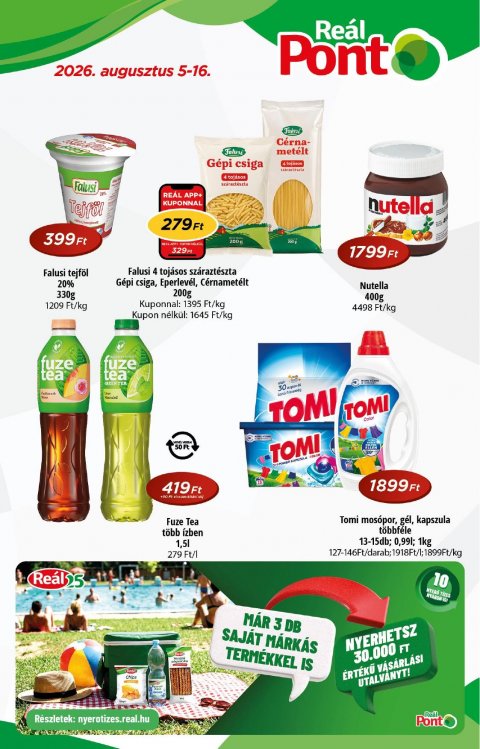 REAL Pont akciós újság od 5. 8. 2026 do 16. 8. 2026