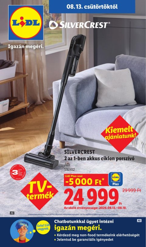 LIDL Nonfood akciós újság od 13. 8. 2026 do 13. 8. 2026