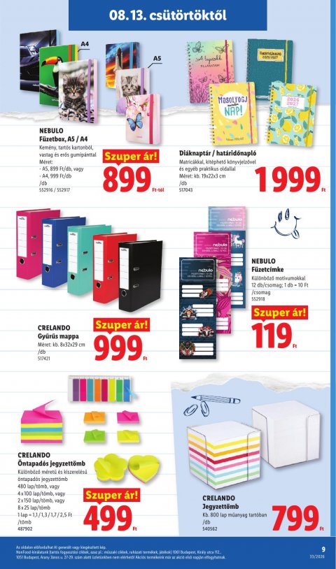 LIDL Nonfood akciós újság