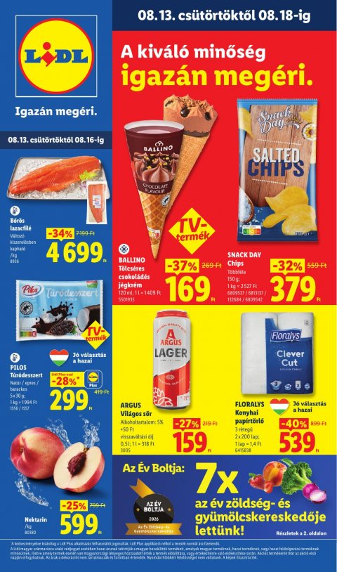 LIDL akciós újság od 13. 8. 2026 do 18. 8. 2026