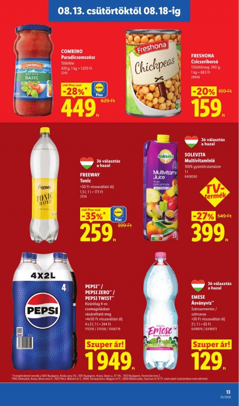 LIDL akciós újság