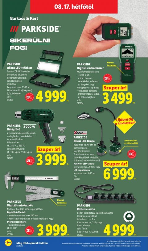 LIDL akciós újság