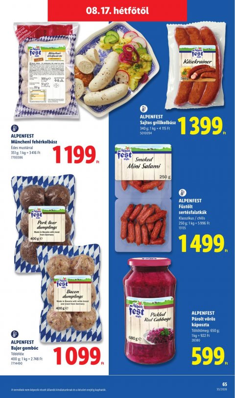 LIDL akciós újság