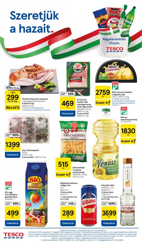 TESCO Hipermarket akciós újság