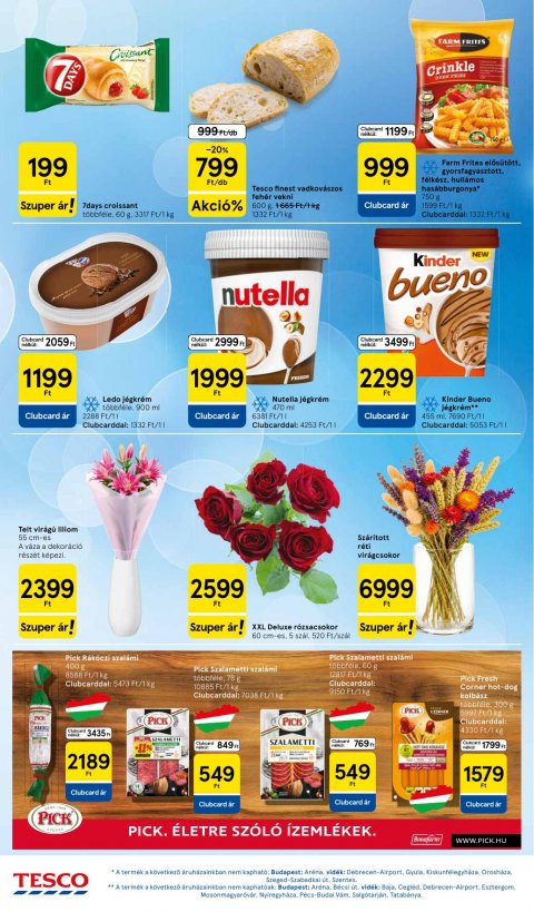 TESCO Hipermarket akciós újság