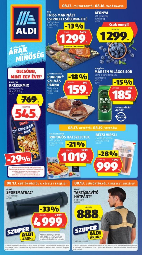 ALDI akciós újság od 13. 8. 2026 do 19. 8. 2026