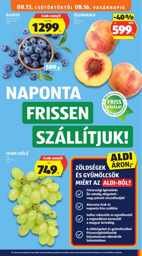 ALDI akciós újság