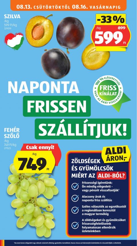ALDI akciós újság
