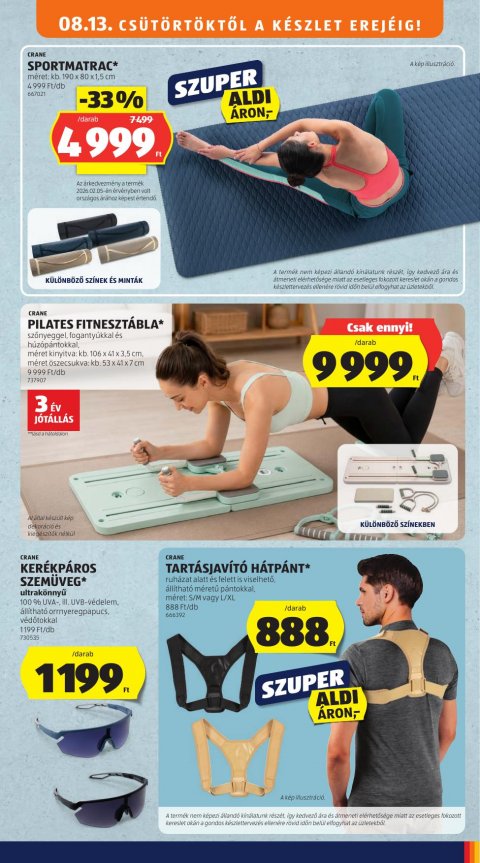 ALDI Középső sor akciós újság