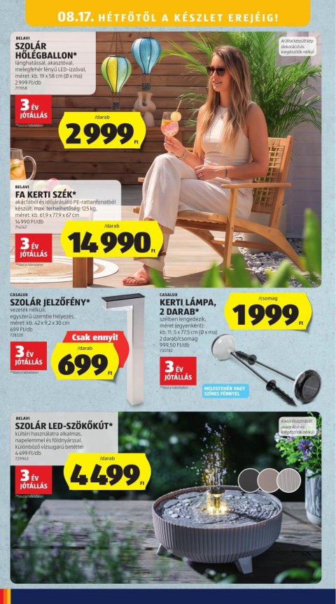 ALDI Középső sor akciós újság