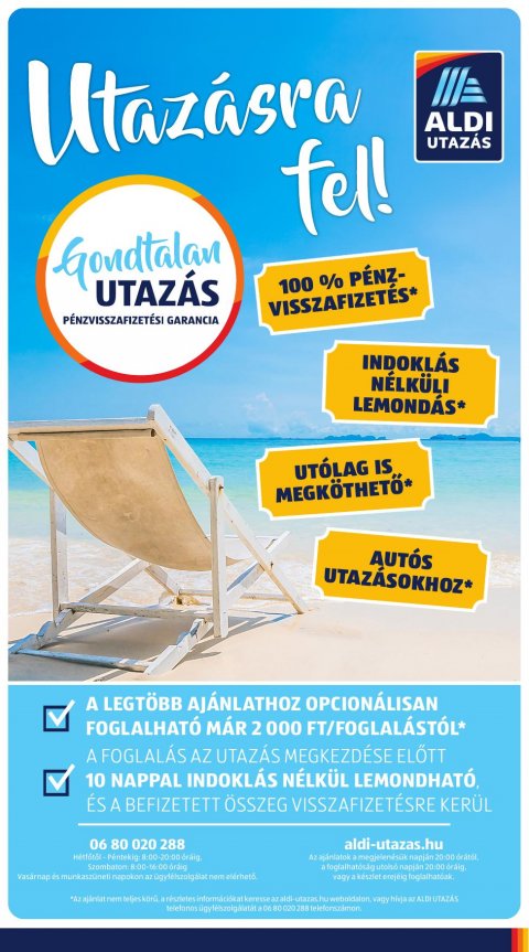 ALDI Utazás akciós újság