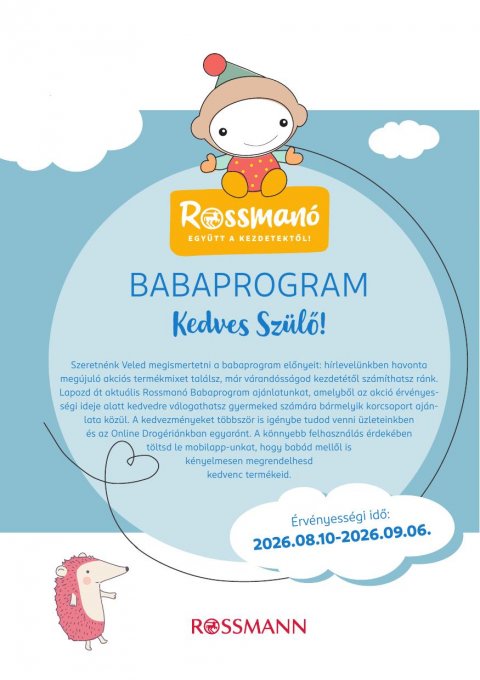 ROSSMANNÓ akciós újság od 10. 8. 2026 do 6. 9. 2026