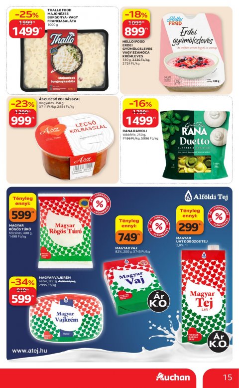 AUCHAN Hipermarket akciós újság