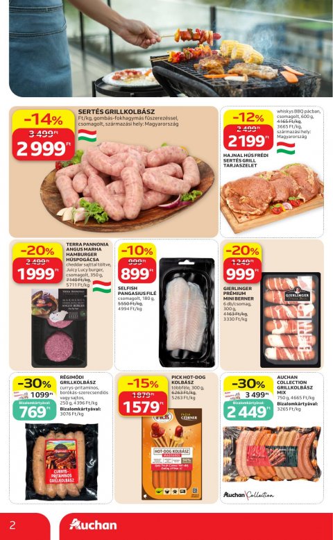 AUCHAN Hipermarket Grill akciós újság