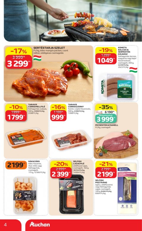 AUCHAN Hipermarket Grill akciós újság