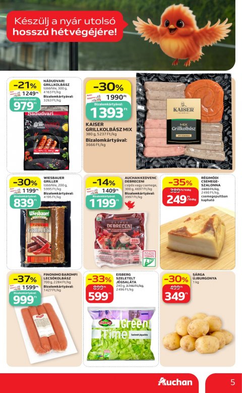 AUCHAN Hipermarket Grill akciós újság