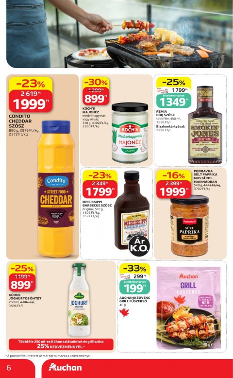 AUCHAN Hipermarket Grill akciós újság
