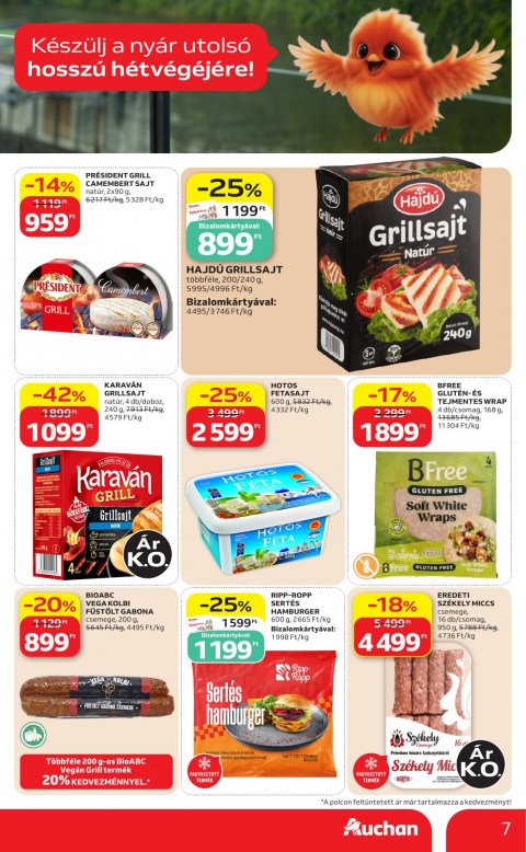 AUCHAN Hipermarket Grill akciós újság