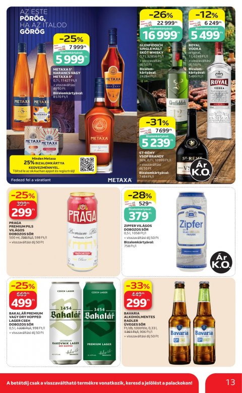 AUCHAN Hipermarket Grill akciós újság