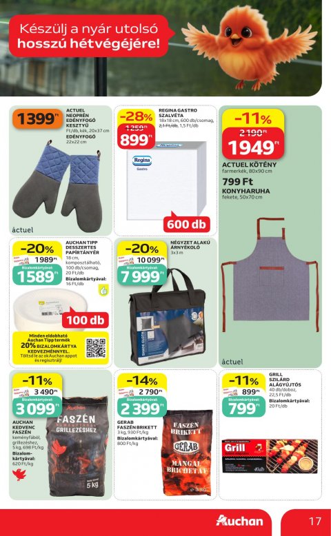 AUCHAN Hipermarket Grill akciós újság