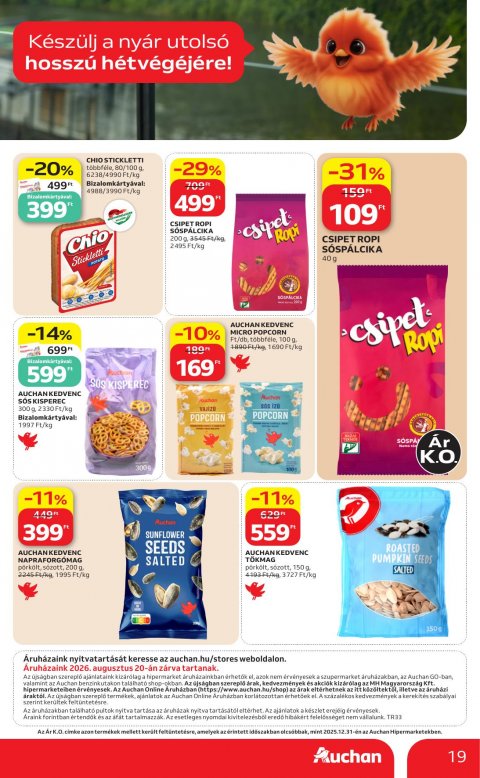 AUCHAN Hipermarket Grill akciós újság