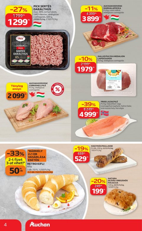 AUCHAN Szupermarket akciós újság