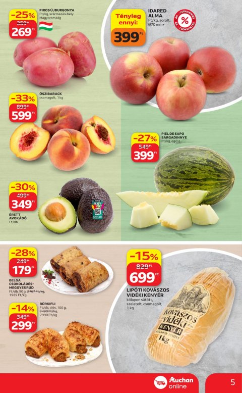 AUCHAN Szupermarket akciós újság