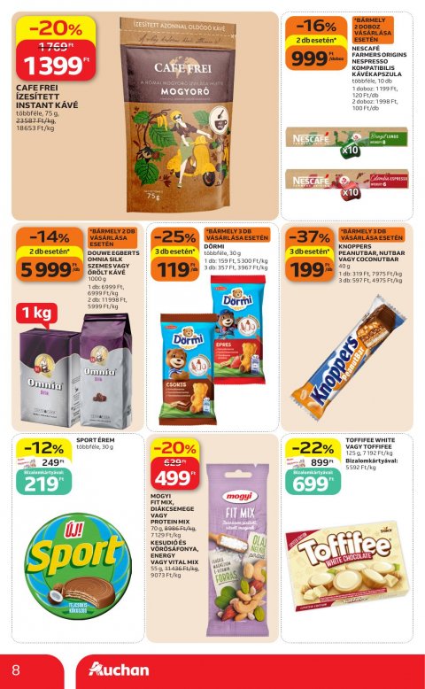 AUCHAN Szupermarket akciós újság