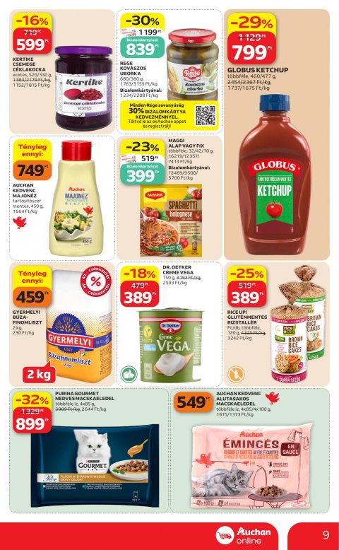 AUCHAN Szupermarket akciós újság