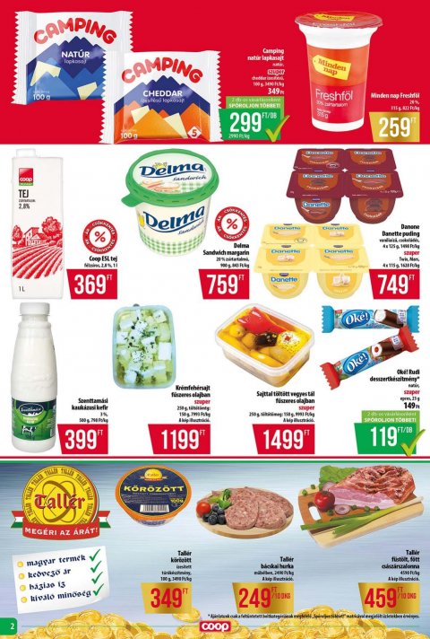 COOP Tisza akciós újság