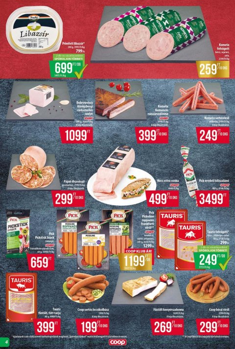 COOP Tisza akciós újság