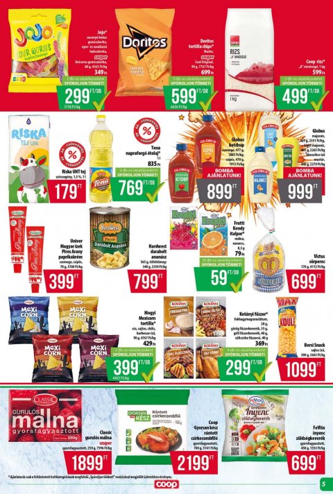 COOP Tisza akciós újság