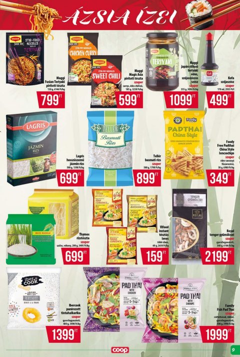COOP Tisza akciós újság