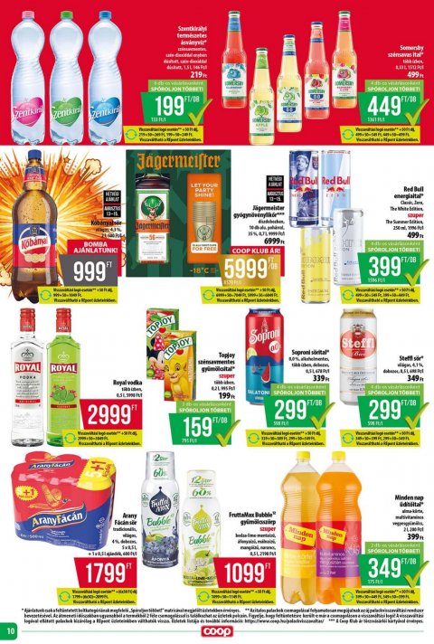 COOP Tisza akciós újság