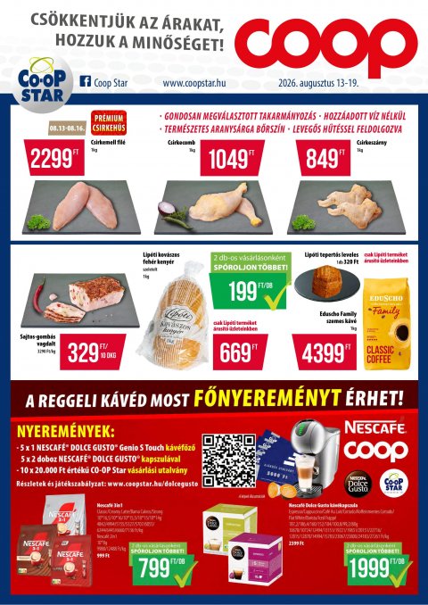 COOP Star akciós újság od 13. 8. 2026 do 19. 8. 2026