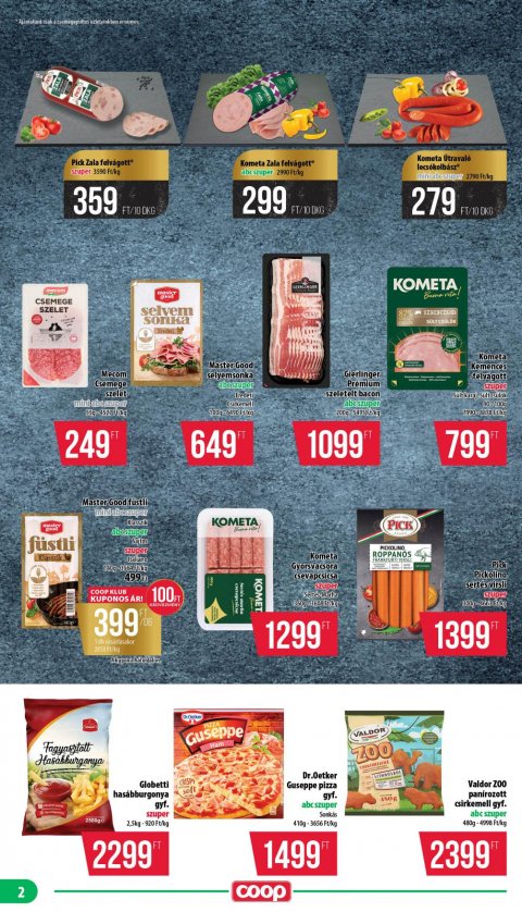 COOP Nyírzem akciós újság