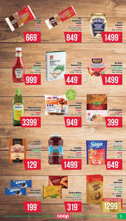 COOP Nyírzem akciós újság