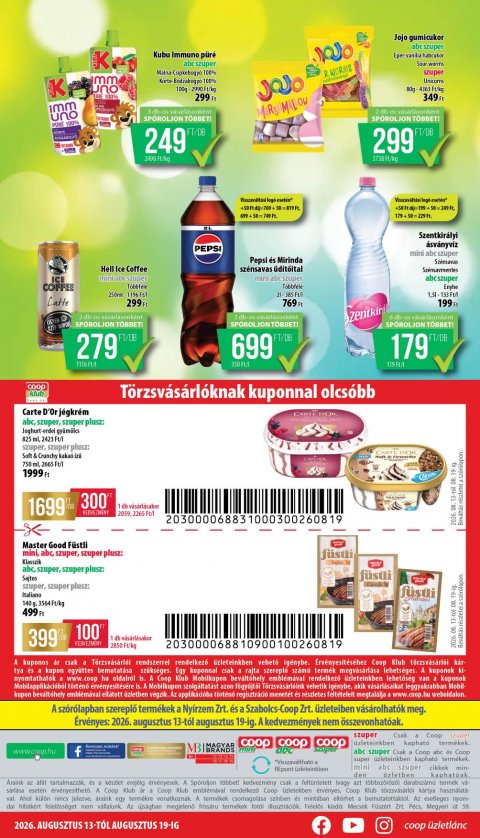 COOP Nyírzem akciós újság