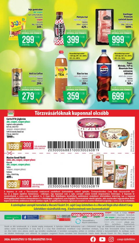 COOP Mecsek akciós újság