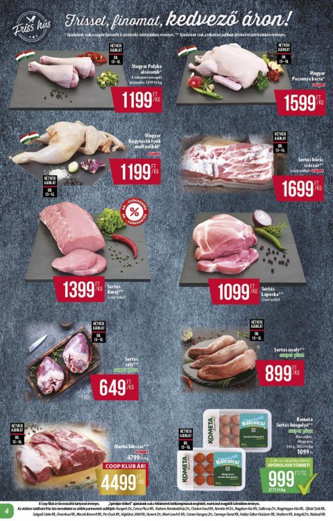 COOP Alföld akciós újság
