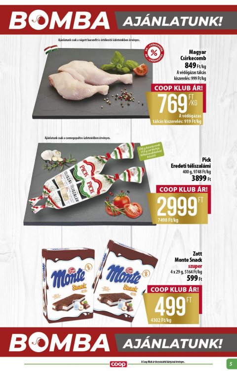COOP Alföld akciós újság