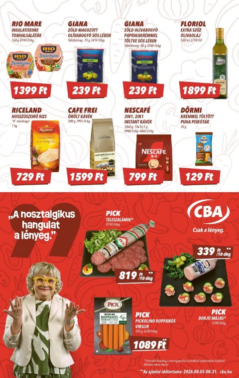 CBA akciós újság