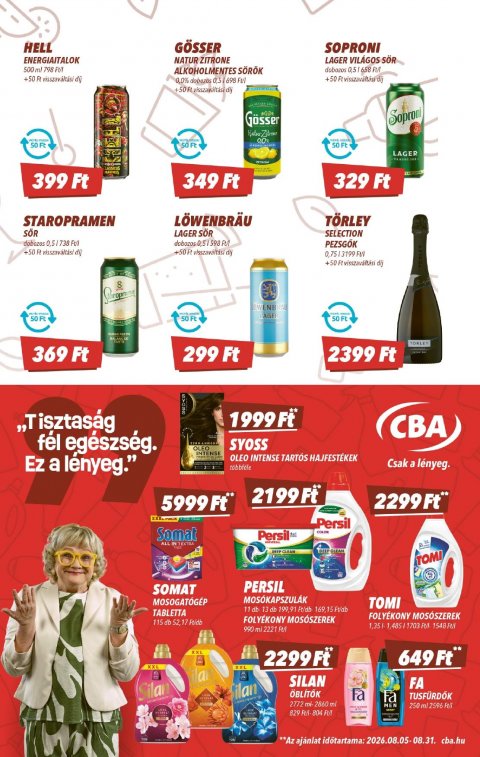 CBA akciós újság