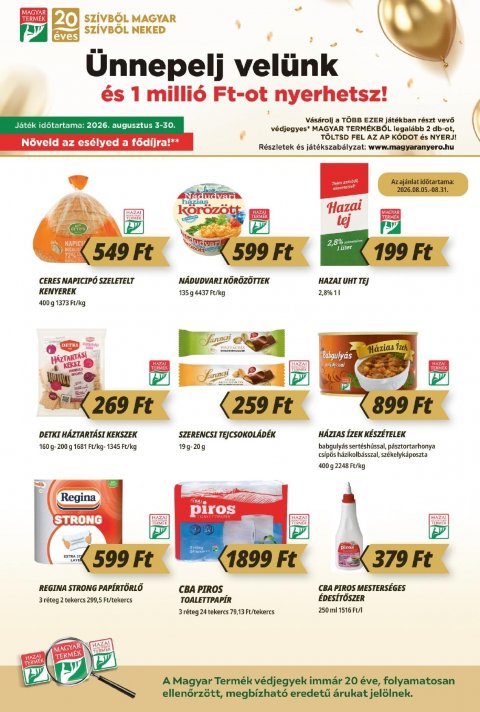 CBA Príma akciós újság